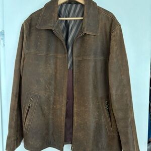 Vintage Brown Leather Jacket